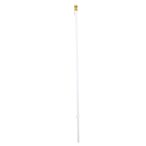 Toyvian Teiliger Aluminiumlegierung Fahnenmast mit Drehfunktion Wetterbeständig Rostfrei Abnehmbar Stabiler Outdoor Flaggenmast für Garten Wand Dach Einsetzbar Professionell und Windfest Toyvian Teiliger Aluminiumlegierung Fahnenmast mit Drehfunktion Wetterbeständig Rostfrei Abnehmbar Stabiler Outdoor Flaggenmast für Garten Wand Dach Einsetzbar Professionell und Windfest von Toyvian