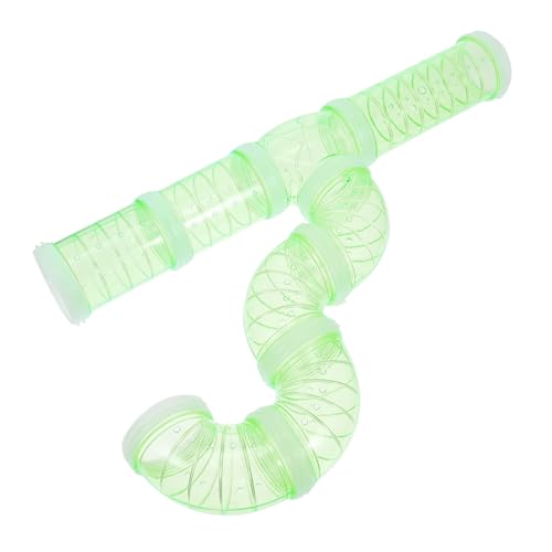 Toyvian Teiliges DIY Hamsterkäfig Röhrenset Haustiertunnel aus Grünem Kunststoff Erweiterbar Langlebig und Einfach Zusammenzubauen für Hamster und Kleine Nager zur Käfiggestaltung von Toyvian