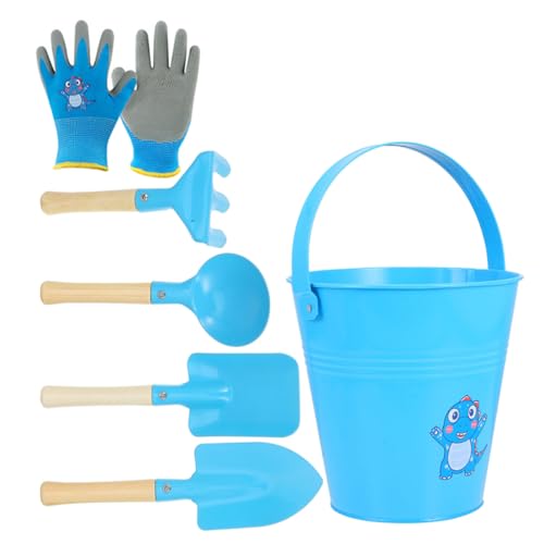 Toyvian Teiliges Sandspielzeug Set für Kleinkinder Strand und Sandbuddelspielzeug mit Eimer Schaufeln Handschuhen Leichtes Tragbares für Drinnen und Draußen zum Graben und Pflanzen von Toyvian