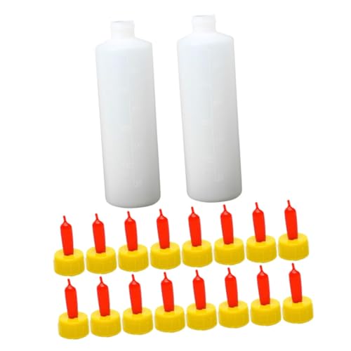 Toyvian Teiliges Ziegenflaschen Fütterungsflaschen und Passenden Saugern Langlebige Kunststoff ziegenmilchflaschen für Lämmer Kälber Schafe Robust Tiergerechtes Design von Toyvian