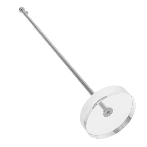 Toyvian Teleskopischer Tischflaggenhalter Metall mit Kristallbasis für Konferenz Büro Zuhause Party Dekorativer Kleiner Desktop Flaggenständer von Toyvian