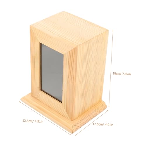 Toyvian Tierurne Handgefertigt Coffin Form Tierknochen Aufbewahrungsbox Haustier Erinnerungskiste für Hunde Katzen Langlebig und Schlicht von Toyvian