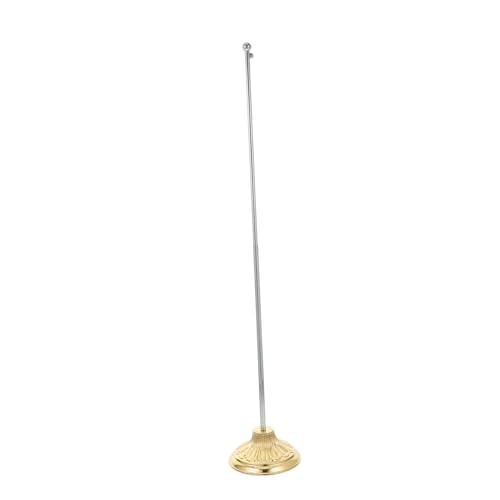 Toyvian Elegante Fahnenmast-Ornamente Aus Metall Fahnenmastständer Für Den Innenbereich Robuste Fahnenmastbasis Schreibtisch-flaggenhalter Für Home-Office-displays von Toyvian