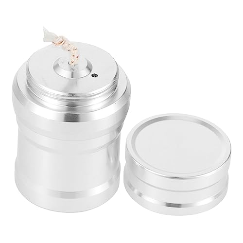 Toyvian Tragbarer Alkoholherd Aluminium Brenner Alkohol Herd Campingkocher tragbar Herd Camping werkzeug Tragbarer Spirituskocher Camping-Alkoholerhitzer Silver von Toyvian