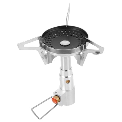 Toyvian Tragbarer Camping Gaskocher Multifunktionaler Outdoor Metall Brenner Windgeschützt Leicht für Grillen und Picknick von Toyvian