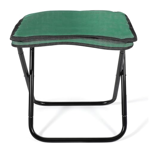 Toyvian Tragbarer Klappbarer Outdoor Hocker aus Aluminiumlegierung Leichter Faltbarer Campingstuhl Vielseitiger Sitzhocker für Angeln Garten Sportveranstaltungen und Reisen von Toyvian
