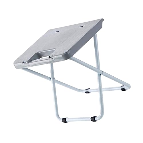 Toyvian Tragbarer Klapphocker Falten zusammenklappbarer Hocker Stühle Blau draußen Angelhocker Tableware teleskophocker campinghocker faltbar sitzhocker klappbar Eisen Grey von Toyvian
