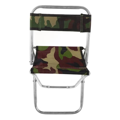 Toyvian Tragbarer Klapphocker Leichter, tragbarer Campingstuhl Tarnung Camping-Klappstuhl Chaise-Camping Falten Klappkampenstuhl tragbar Faltbarer Campingstuhl Camouflage Zufällige Farbe von Toyvian