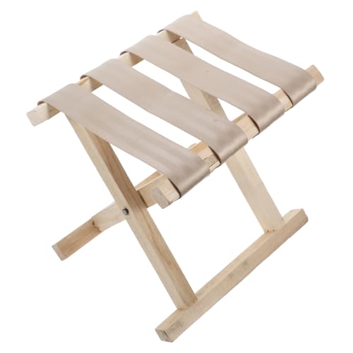 Toyvian Tragbarer Klapphocker Sitz tragbares Klappgerät für den Außenbereich Falten im Freien klein Tragbarer Campinghocker Leichter tragbarer Hocker Angelhocker Klapphocker Camping Nylon von Toyvian