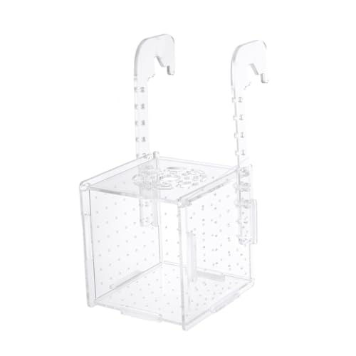 Toyvian Transparente Aquarium Isolationsbox mit Haken Fischbrut Aufzuchtbehälter für Babyfische Schutz vor Adultangriff Vielseitiger Fischtank Halter von Toyvian