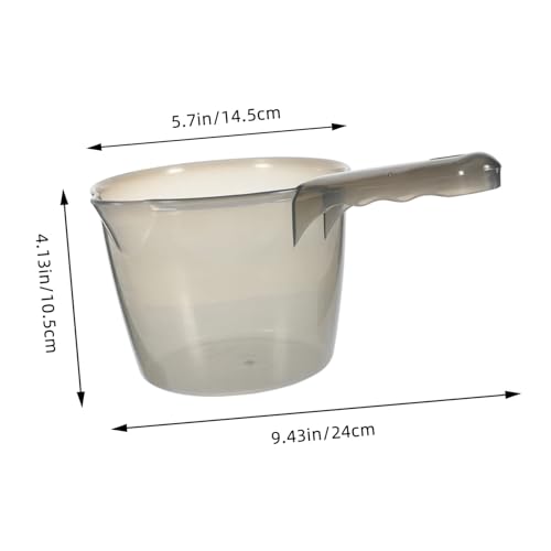 Toyvian Transparente Kleine Wasserschöpfer mit Langem Ergonomischem Griff Verstärktes Material Einsetzbar als Küchenutensil Badekelle und Gartenschöpfer Leicht Wiederverwendbar Einfache von Toyvian