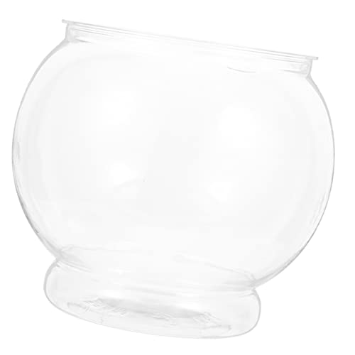 Toyvian Transparenter Fischtank Unzerbrechliches Desktop Aquarium für Pflanzen und Dekoration im Büro Garten Hause für Goldfische und Hochzeitsdeko von Toyvian