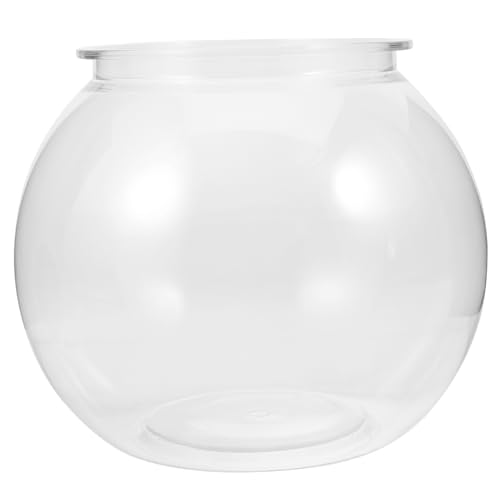 Toyvian Transparentes Aquarium aus Kunststoff Kleiner Leichter Goldfischzuchtbehälter für Schreibtisch Bruchsicheres Design für Fische und Schildkröten von Toyvian