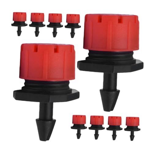 Toyvian Tropfbewässerung Wasserdurchfluss Tropfköpfe Blumenrasen Graspflanzenbewässerung Mikro Tropfstrahler Tropfsystemköpfe Tropfbewässerungsstrahler Gewächshaus Innengartensprinkler von Toyvian