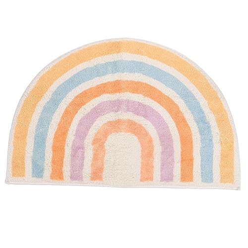 Toyvian Türmatte rutschfeste Badezimmermatte Polyester Wasserabsorbierende Fußmatte für Schlafzimmer Wohnzimmer und Eingänge Pflegeleicht und Langlebig von Toyvian