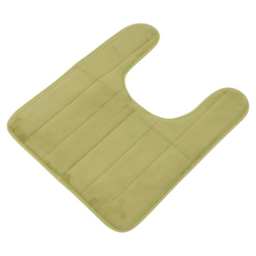 Toyvian U förmige rutschfeste Badezimmermatte aus Baumwolle Saugfähiger Badteppich für Toilette und Dusche Weicher Wärmeisolierender Wc vorleger in Grasgrün Toyvian U förmige rutschfeste Badezimmermatte aus Baumwolle Saugfähiger Badteppich für Toilette und Dusche Weicher Wärmeisolierender Wc vorleger in Grasgrün von Toyvian