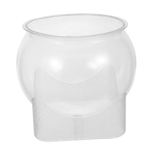 Toyvian Unzerbrechliches Transparentes Kleines Aquarium Multifunktionales Micro Landscape Fischglas für Schreibtisch Einfache Reinigung Kompakte Desktop-Dekoration Lebendige Natürliche von Toyvian