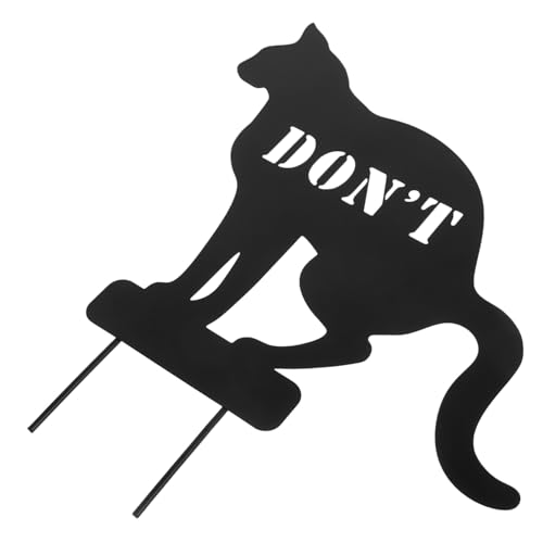 Toyvian Verbotschild für Katzen im Garten Warnschild Katzenkot mit Stab Wetterfeste Garten Dekoration Metall für Sauberkeit im Freien Toyvian Verbotschild für Katzen im Garten Warnschild Katzenkot mit Stab Wetterfeste Garten Dekoration Metall für Sauberkeit im Freien von Toyvian