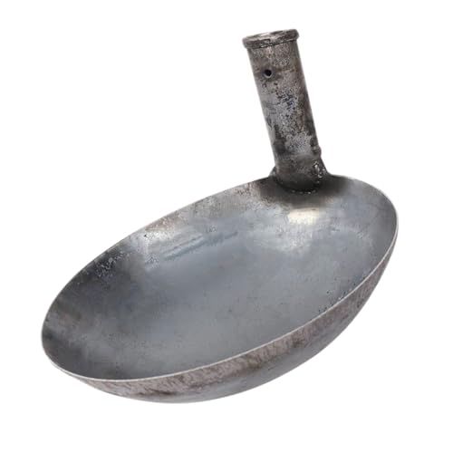 Toyvian Verdickter Großer Eisenlöffel Gartenspaten Wok Schöpfkelle Schaufeln Zum Graben Getreideschaufel Wasserlöffel Mit Langem Griff Schaufeln Zum Graben Im Garten Grau von Toyvian
