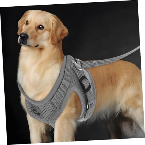 Toyvian Verstellbares Katzen und Kleines Hunde Geschirr Set Leichtes Atmungsaktives Mesh Weste Ausbruchsicher für Miniatur und Kätzchen Graues Design Toyvian Verstellbares Katzen und Kleines Hunde Geschirr Set Leichtes Atmungsaktives Mesh Weste Ausbruchsicher für Miniatur und Kätzchen Graues Design von Toyvian