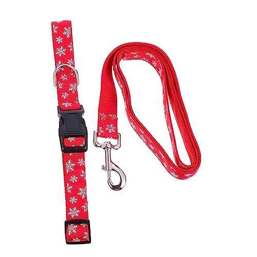 Toyvian Verstellbares Weihnachts Hundehalsband und Set aus Strapazierfähigem Nylon Schneeflocken Design für Hunde und Katzen Outdoor Pet Zubehör Teilig Rot Toyvian Verstellbares Weihnachts Hundehalsband und Set aus Strapazierfähigem Nylon Schneeflocken Design für Hunde und Katzen Outdoor Pet Zubehör Teilig Rot von Toyvian