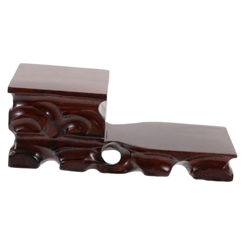 Toyvian Vielseitiger Chinesischer Blumenhalter aus Massivem Material Quadratischer Dekorativer Untersetzer für Wohnzimmertisch Eleganter Pflanzensockel Robustes Desktop Ornament Stilvolle von Toyvian