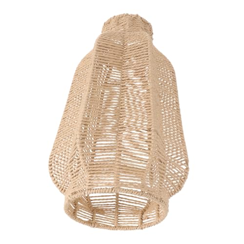 Toyvian Vintage Lampenschirm aus Papier Handgewebt Dekorative Pendelleuchte für Wohnzimmer Esszimmer und Teestube Einfacher Retro lampenschirm mit Warmem Licht Langlebig und Stilvoll von Toyvian