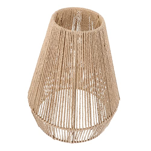 Toyvian Vintage Woven Lampenschirm Papier Dekorativer Lampenschirm für Hängelampe Stehlampe und Kronleuchter Rustikaler Stil für Wohnzimmer Schlafzimmer und Büro und Ansprechend Toyvian Vintage Woven Lampenschirm Papier Dekorativer Lampenschirm für Hängelampe Stehlampe und Kronleuchter Rustikaler Stil für Wohnzimmer Schlafzimmer und Büro und Ansprechend von Toyvian