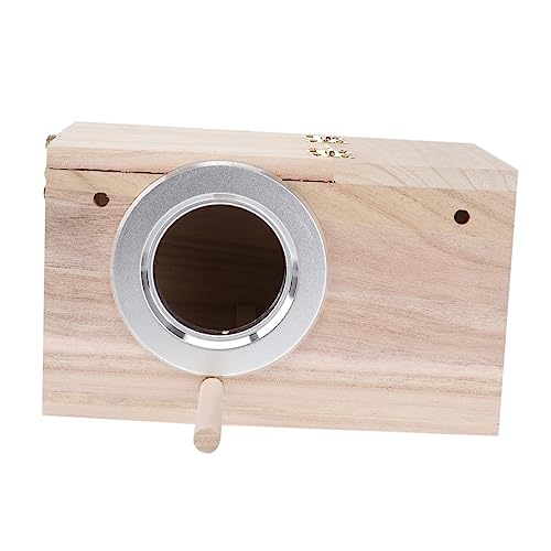 Toyvian Vogelhaus aus Holz mit Fenster Robuster Vogelhalter für Singvögel Witterungsbeständig Kleiner Eingang Schützt Wind für Garten oder Fördert Toyvian Vogelhaus aus Holz mit Fenster Robuster Vogelhalter für Singvögel Witterungsbeständig Kleiner Eingang Schützt Wind für Garten oder Fördert von Toyvian