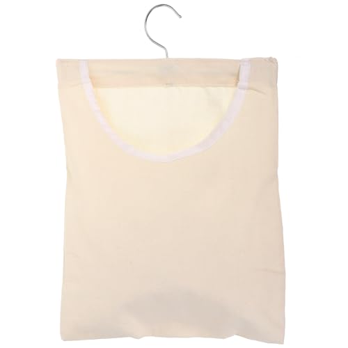Toyvian Wäscheklammer Aufbewahrungstasche mit Drehbarem Rostfreiem Stahlhaken Öffnung Robustem Stoffbeutel für Indoor Outdoor Nutzung für Camping Badezimmer Garderobe Sockenkammer von Toyvian