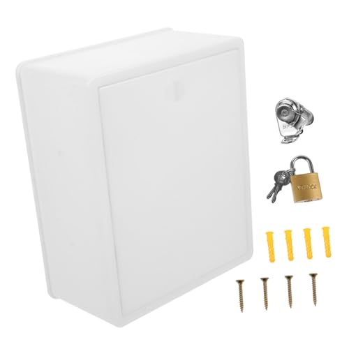 Toyvian Wall Mount Milk Box mit Schloss Weiße Kleine Kunststoff Milchlieferbox Wetterfeste Aufbewahrung mit Sicherem Verschluss Wandhängend für Milchflaschen und Briefe für Haustür und Toyvian Wall Mount Milk Box mit Schloss Weiße Kleine Kunststoff Milchlieferbox Wetterfeste Aufbewahrung mit Sicherem Verschluss Wandhängend für Milchflaschen und Briefe für Haustür und von Toyvian