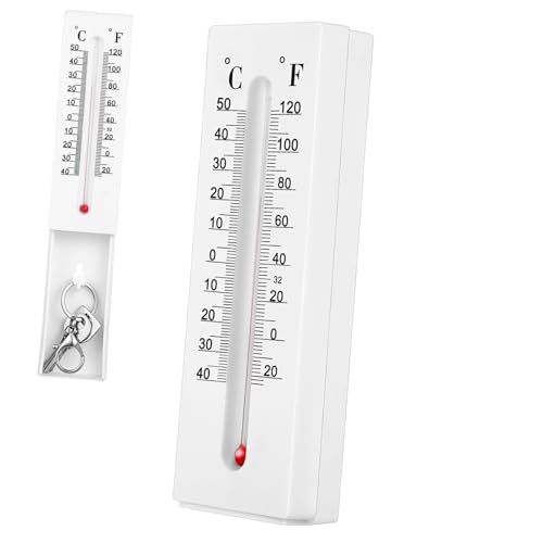 Toyvian Wall Thermometer mit Verstecktem Schlüsselhalter Genaues Außen Innenthermometer aus Robustem Kunststoff Wandmontage Wetterfest für Haus und Garten Toyvian Wall Thermometer mit Verstecktem Schlüsselhalter Genaues Außen Innenthermometer aus Robustem Kunststoff Wandmontage Wetterfest für Haus und Garten von Toyvian