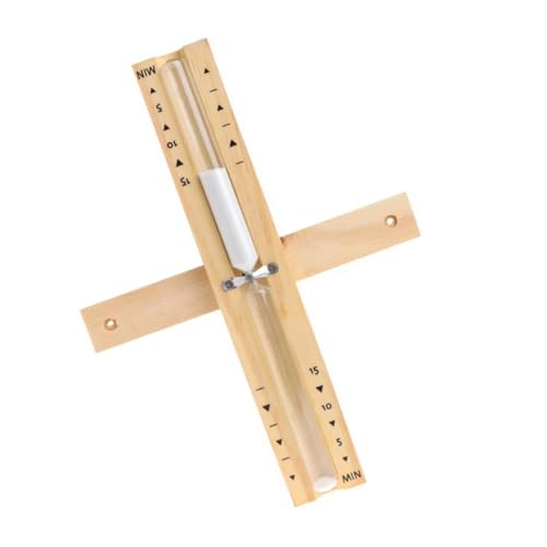Toyvian Wandmontierte Sauna Sanduhr Minuten Drehbarer Sauna Timer Wasserfest Hitzebeständig Glas für Badezimmer Zubehör von Toyvian