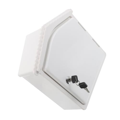 Toyvian Wandmontierter Milchbox mit Schloss Wetterfeste Aufbewahrungslösung für Milchflaschen und Pakete für Garten und Zuhause Platzsparendes Design Toyvian Wandmontierter Milchbox mit Schloss Wetterfeste Aufbewahrungslösung für Milchflaschen und Pakete für Garten und Zuhause Platzsparendes Design von Toyvian