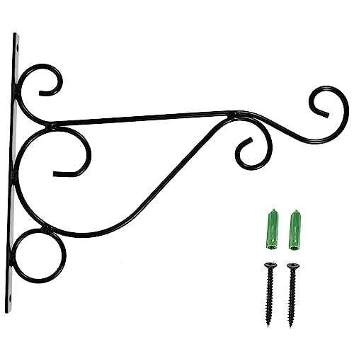 Toyvian Wandmontierter Pflanzenhaken Eisen Dekorativer Aufhänger für Blumentöpfe Laternen und Gartenaccessoires für Festliche Dekorationen von Toyvian