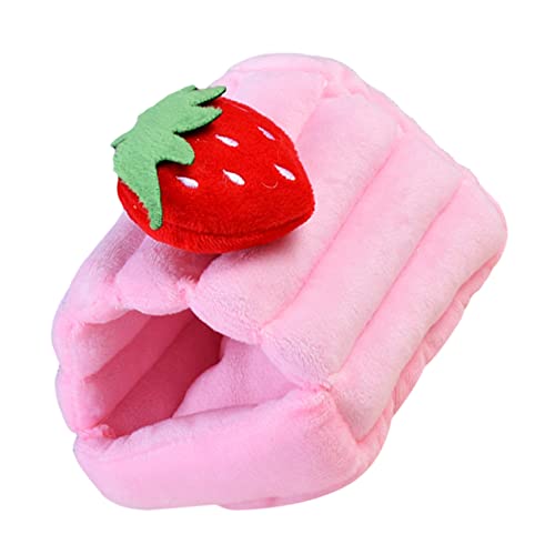 Toyvian Warmes Baumwollnest Hamsterbettkissen Haustier für Erdbeere Bettwäsche Erdbeerhamsterhaut Erdbeerplüsch Hamster-Erdbeer-Versteck Hamsternest Erdbeerbett Baumwolle Rosa Toyvian Warmes Baumwollnest Hamsterbettkissen Haustier für Erdbeere Bettwäsche Erdbeerhamsterhaut Erdbeerplüsch Hamster-Erdbeer-Versteck Hamsternest Erdbeerbett Baumwolle Rosa von Toyvian