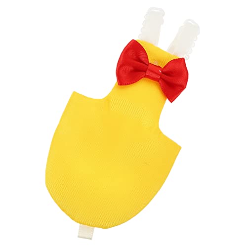 Toyvian Waschbare Vogelwindel aus Leichter Dekorativer Vogelschutz für Tauben und Wellensittiche Atmungsaktive Strapazierfähige Vogelkleidung Komfortables Fluganzug Design Gelb von Toyvian