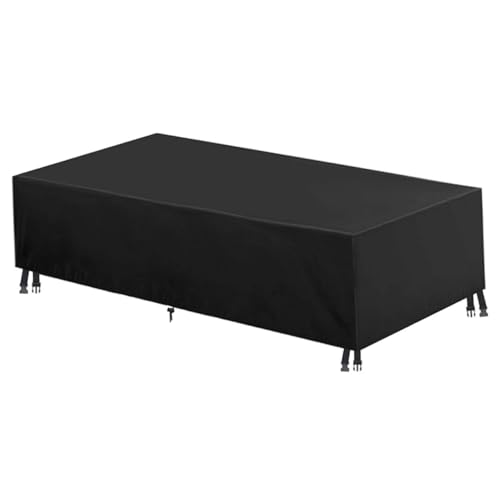 Toyvian Wasserdichte Gartenmöbel Abdeckung aus Oxford mit Zugkordel Winddicht und UV beständig Schwere Schutzhülle für Patio Sofa und Gartentisch Langlebig und Pflegeleicht von Toyvian