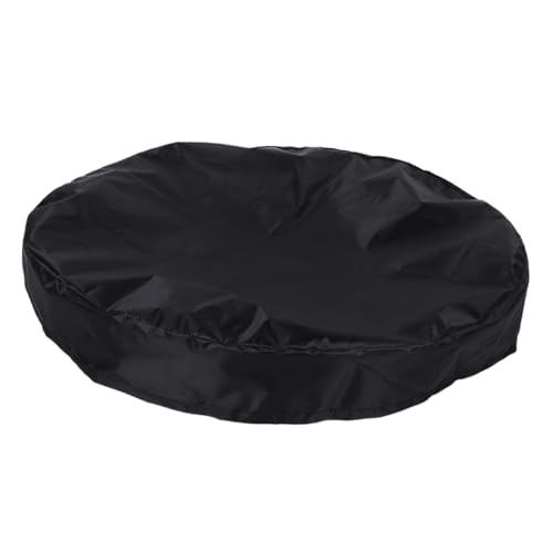 Toyvian Wasserdichte Oxford Stoff Gartentisch Abdeckhaube Rund Uv-schutz Outdoor Möbel Schutzhülle Für Terrasse Garten Passgenaue Leichte Faltbare Gartentischhülle Schwarz von Toyvian
