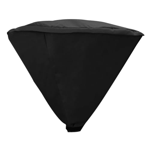 Toyvian Wasserdichte Terrassenheizungsabdeckung Staubschutz Wetterfeste Heizstrahler Schutzhülle für Outdoor Gartenheizer Winddicht UV beständig Schwarz von Toyvian