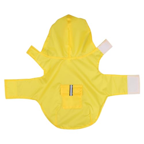 Toyvian Wasserdichter Hunderegenmantel mit Kapuze Polyester Reißfest Atmungsaktiv Komfortabel für Kleine Hunde bei Regenwetter Leichte Pflege Strapazierfähige Verarbeitung von Toyvian