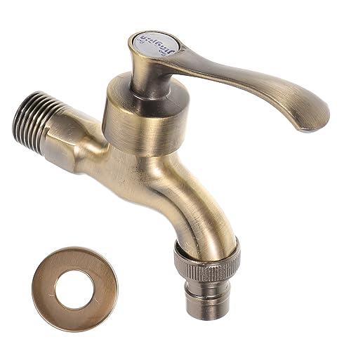 Toyvian Wasserhahn für Waschmaschinen Küchen und Badezimmer Hochwertige Wandarmatur Messing Langlebig Glatter Oberfläche für Einsatz und von Toyvian