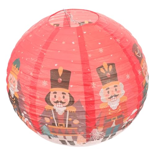 Toyvian Weihnachtliche Papierlaterne Nutcracker Muster Runde Xmas Deko Rote Papierlaterne für Party und Fest Sichere Langlebige Papiermaterialien für Weihnachtsdeko und Themenfeiern Toyvian Weihnachtliche Papierlaterne Nutcracker Muster Runde Xmas Deko Rote Papierlaterne für Party und Fest Sichere Langlebige Papiermaterialien für Weihnachtsdeko und Themenfeiern von Toyvian