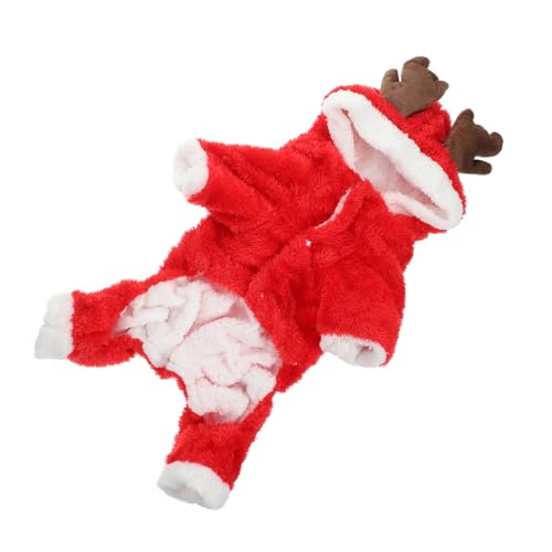 Toyvian Weihnachtlicher Hundepullover mit Rentier Design Warmes Dickes Haustier Kostüm für Kleine Hunde und Katzen Kuscheliger Hoodie für Kalte Tage Niedliche Festtagskleidung für Welpen Toyvian Weihnachtlicher Hundepullover mit Rentier Design Warmes Dickes Haustier Kostüm für Kleine Hunde und Katzen Kuscheliger Hoodie für Kalte Tage Niedliche Festtagskleidung für Welpen von Toyvian