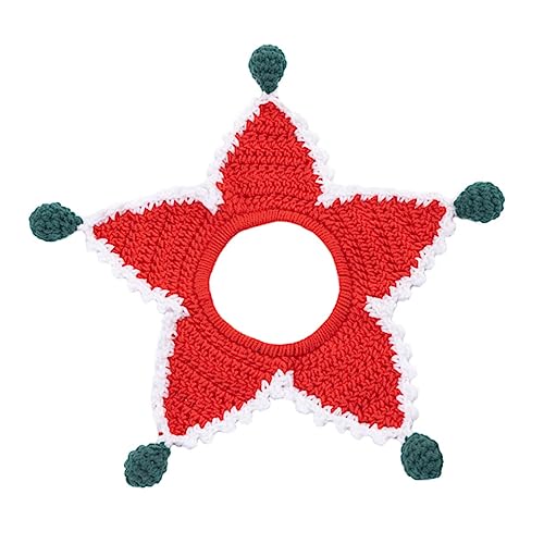 Toyvian Weihnachtliches Katzenhalsband aus Weichem Gestricktem Wollgarn Rotes Dekoratives Halsband mit Festlicher Sternform Angenehm und Strapazierfähig für Katzenliebhaber Toyvian Weihnachtliches Katzenhalsband aus Weichem Gestricktem Wollgarn Rotes Dekoratives Halsband mit Festlicher Sternform Angenehm und Strapazierfähig für Katzenliebhaber von Toyvian