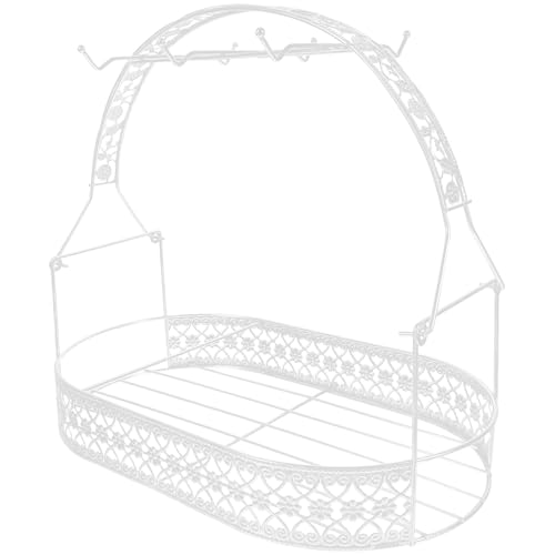 Toyvian Weißer Kaffeetassenhalter aus Eisen Ovaler Mug Tree mit Abtropffunktion Stilvolles Küchenregal für Tassen Becher und Haushaltsaufbewahrung Modernes Design für Ordentliche Toyvian Weißer Kaffeetassenhalter aus Eisen Ovaler Mug Tree mit Abtropffunktion Stilvolles Küchenregal für Tassen Becher und Haushaltsaufbewahrung Modernes Design für Ordentliche von Toyvian