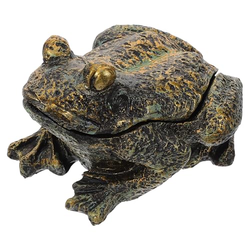 Toyvian Wetterfeste Key Holder Box aus Resin Steinoptik Schlüsselversteck mit Deckel Robustes Outdoor Ersatzschlüsselversteck für Garten Dekorative Schlüsselbox zur Sicheren Aufbewahrung von Toyvian