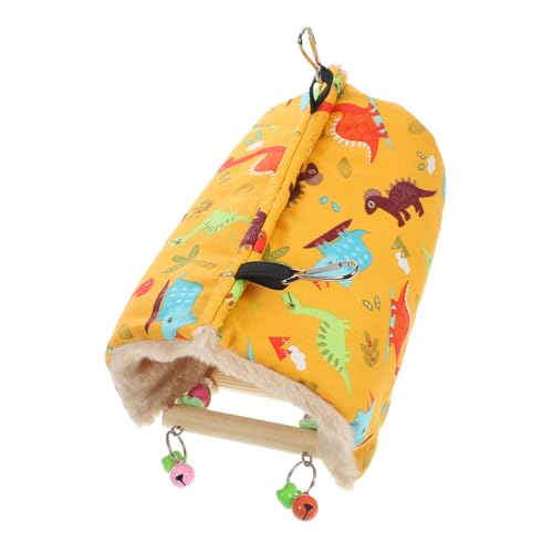 Toyvian Winterwarme Papageien Hängematte mit Holzstange Kleines Vogelnest für Cockatiels Gemütliches Vogelbett zum Aufhängen Schützendes Versteck für Kalte Monate für Vogelkäfige Toyvian Winterwarme Papageien Hängematte mit Holzstange Kleines Vogelnest für Cockatiels Gemütliches Vogelbett zum Aufhängen Schützendes Versteck für Kalte Monate für Vogelkäfige von Toyvian