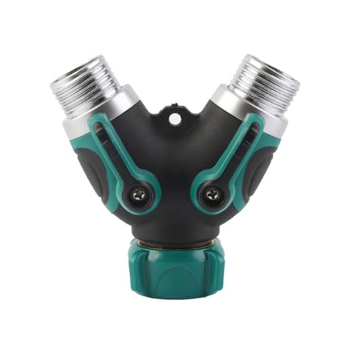 Toyvian Y förmiger Gartenschlauch Verteiler US standard Gewinde Absperrventil Schlauchverbinder Wasserdurchflussregelung für Garten und Innenbereich mit Auslaufsicherem Drehanschluss von Toyvian