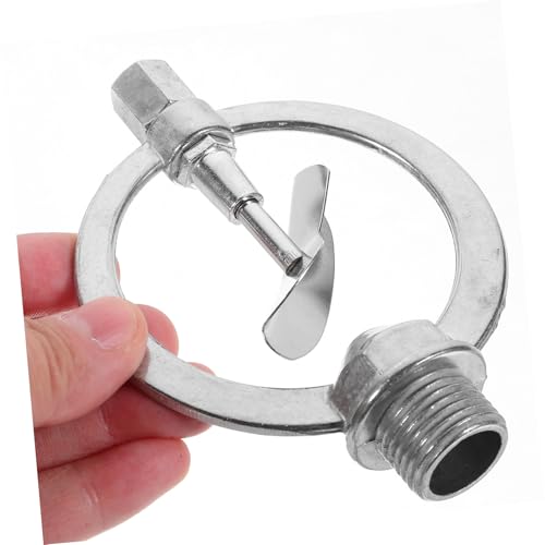 Toyvian Zinklegierung Gartensprinkler Drehbar Automatischer Bewässerungssprenger Robust für Gewächshaus Silber von Toyvian